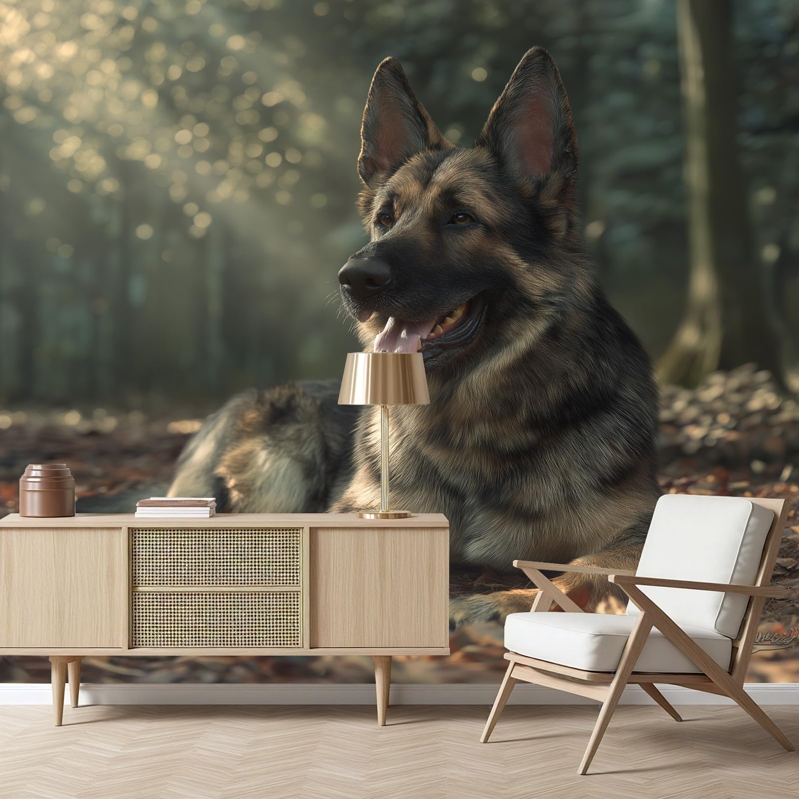 Papier peint panoramique 3d animaux mignons pour chambre enfant