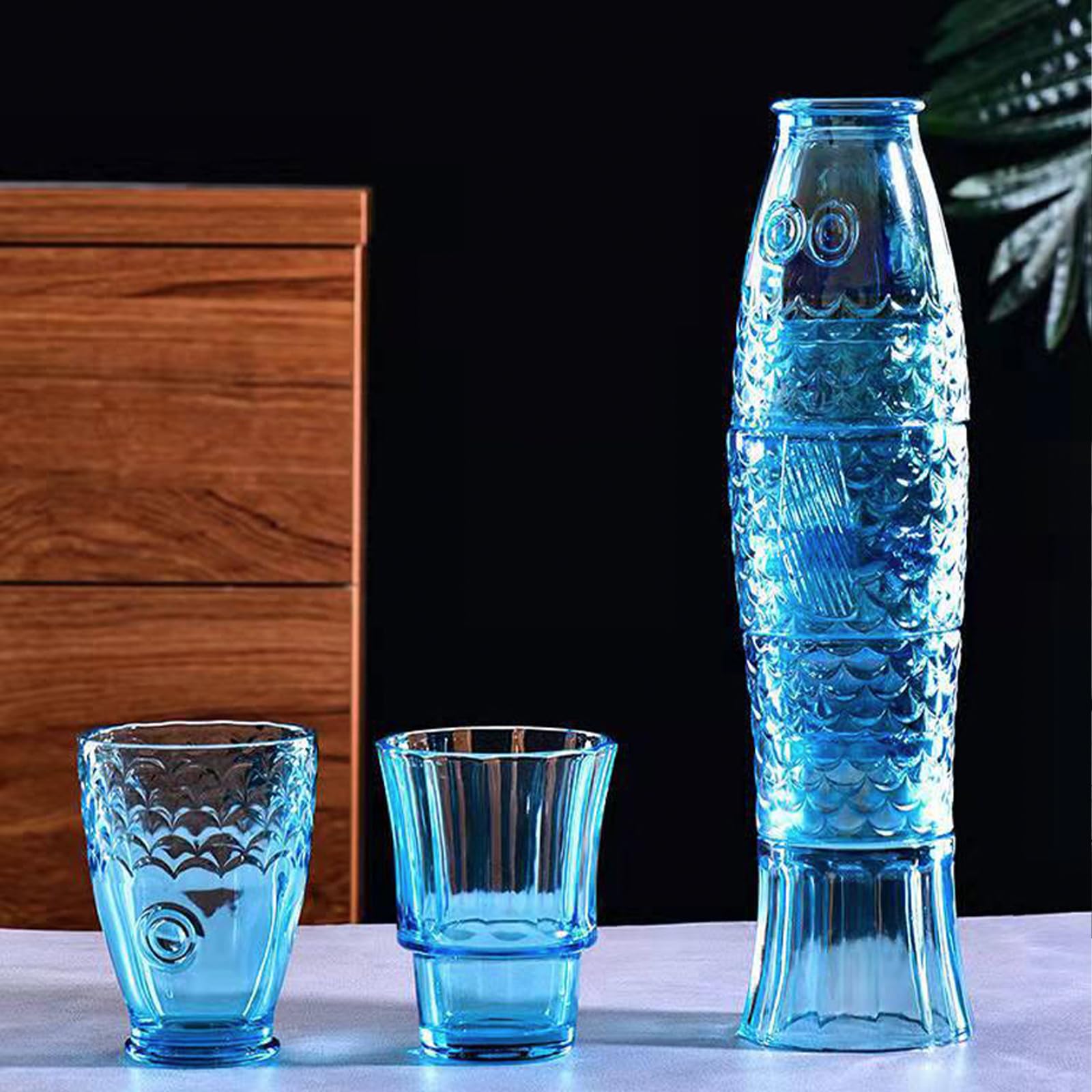 Bicchieri blu e azzurri - per acqua e vino