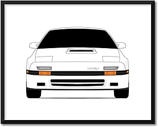 CUSTOMIZABLE COLOR: Mazda RX-7 FC (1985-1988) Inspired Poster Print Wall Art Decor Handmade RX7 (Unframed)