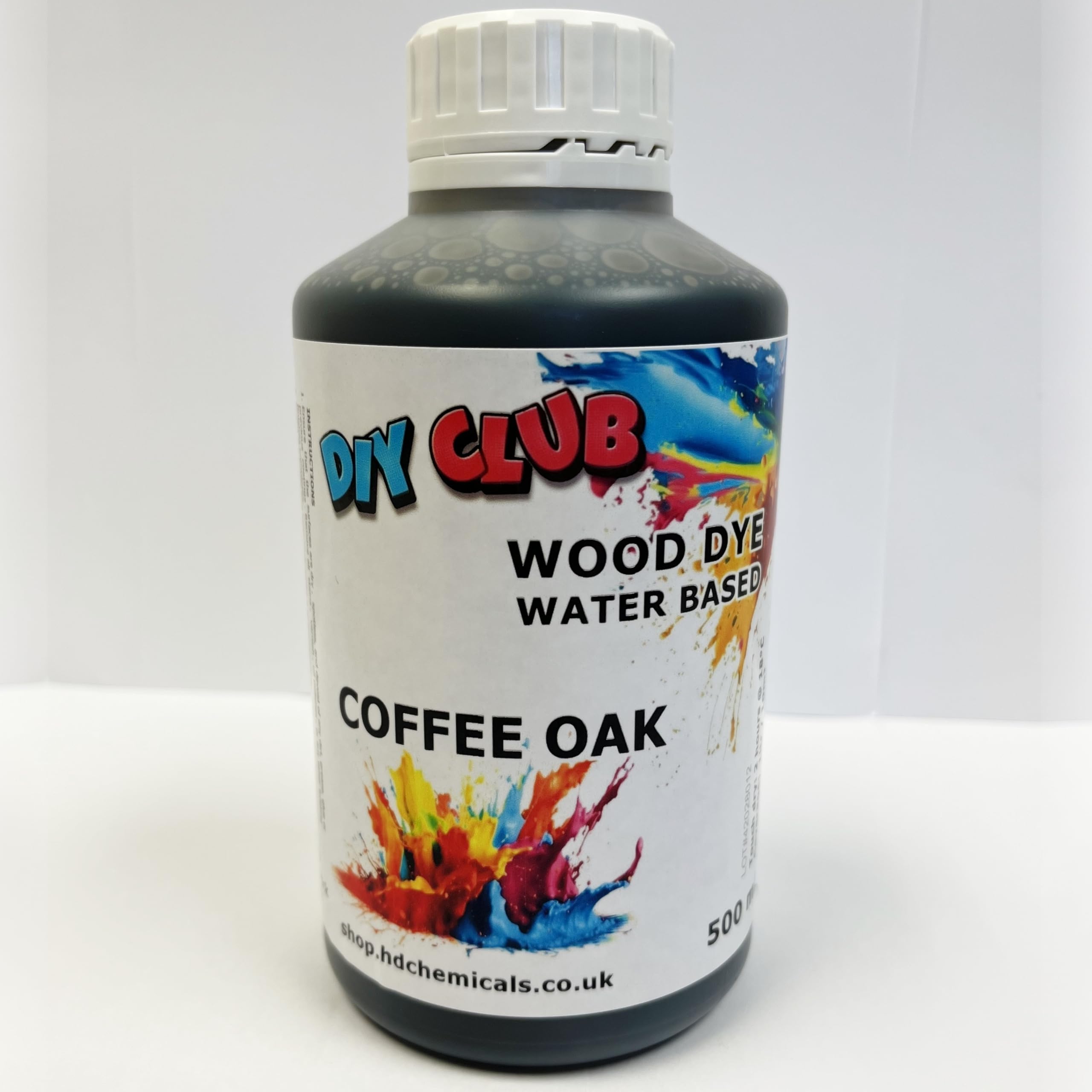 Water-Based Wood Dye, Wood Stain 500ml, 1000ml. Eco-Friendly, Non-Toxic, for DIY Interior Projects, Quick Dry, Furniture.Black, Red, Green, Blue, Pine, Oak, Brown, Mahogany, (Coffee Oak, 500ml)