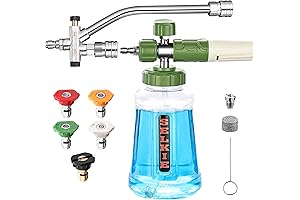 Foam Cannon for Pressure Washer, Adjustable Pressure Washer Foam Blaster with Dual-Connector...