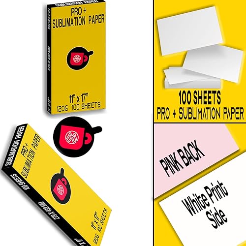 Miniatura 7 de Papel de sublimación  Papel de transferencia de calor, 100 hojas de 4.23 ozm para cualquier impresora de inyección de tinta Epson HP Canon Sawgrass