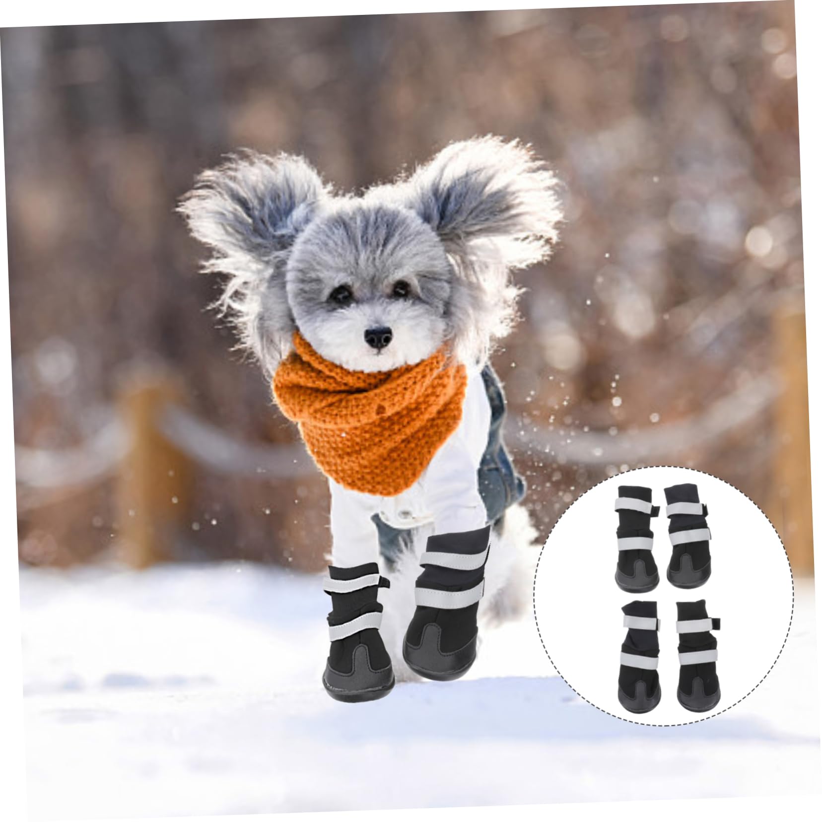 BESPORTBLE 12 Pièces Chaussures d'hiver pour Chaussures Chihuahua pour Chiens Bottes Petit Bottes d'hiver pour Bottes Chaudes pour Chaussures pour Chiens de Compagnie