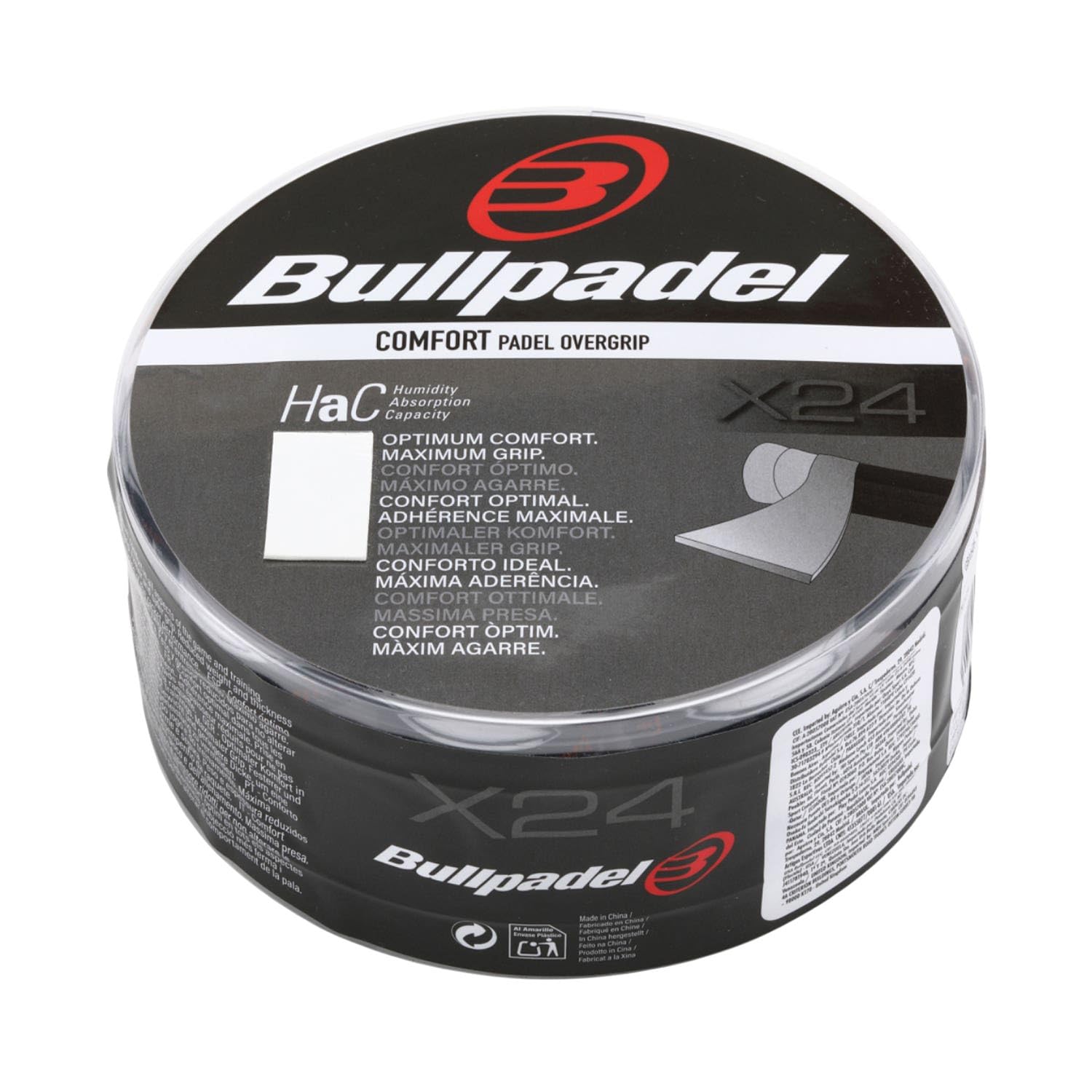 Bullpadel Comfort Gb1605 Overgrip Bucket 24 Units