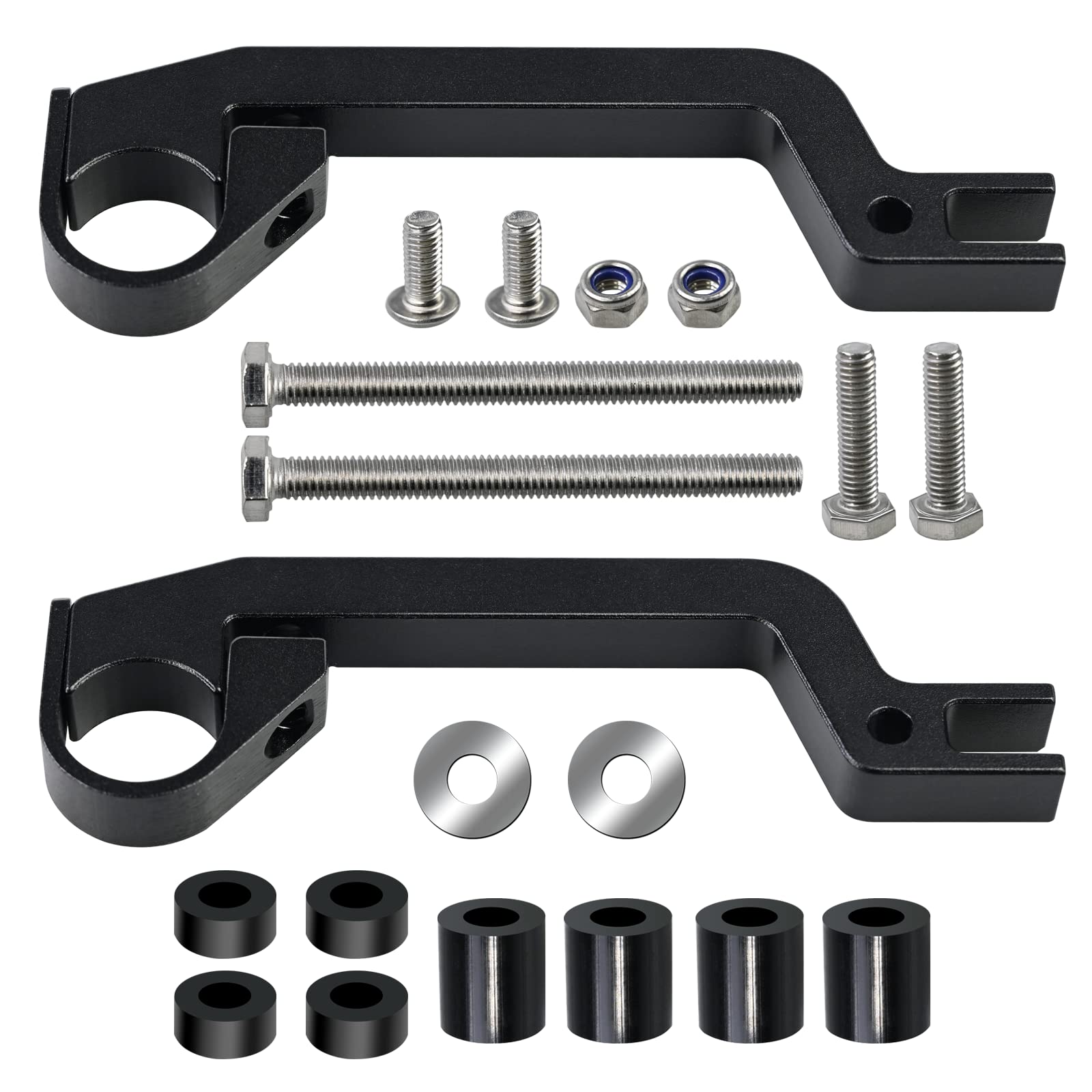 34452 Black Sentinel Handguard Mount Kit Compatible with PowerMadd ATV/MX (2 pcs)