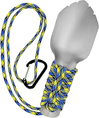 Paleta de mochilero Pala de camping ultraligera Paleta de senderismo Pala de aluminio ligero para jardín y camping, herramientas de jardinería,