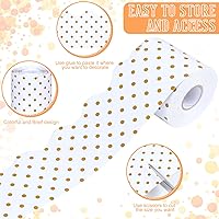 Vista 75 de Zonon 65 Feet Bulletin Board Borders Black and White Polka Dots Striped Grid Borders Decorative Straight Scalloped Wavy Rolled Trim Classroom Back