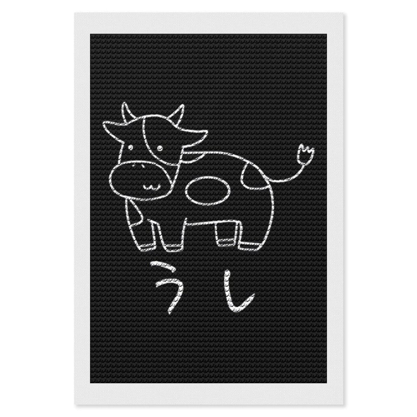 ダイヤモンドペインティング 牛の顔 アート作品 【公式通販】