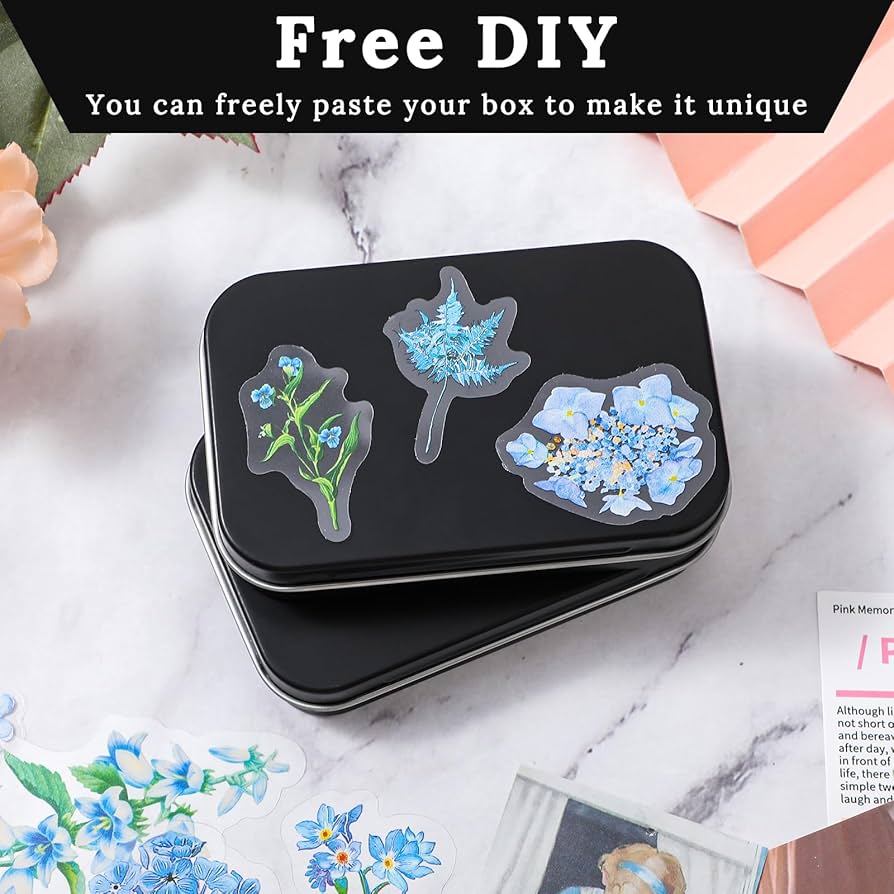 Amazon.com: PEOVLVN 2 Pack Small Metal Box, Rectangular