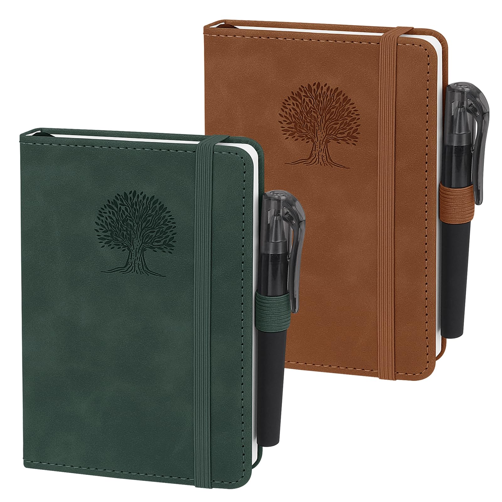 A6 Notebooks, 2 Pcs A6 Notebook, Pocket Notebook Small Note Pads, 14.5 x 9.9cm, 80 GSM, 192 Pages