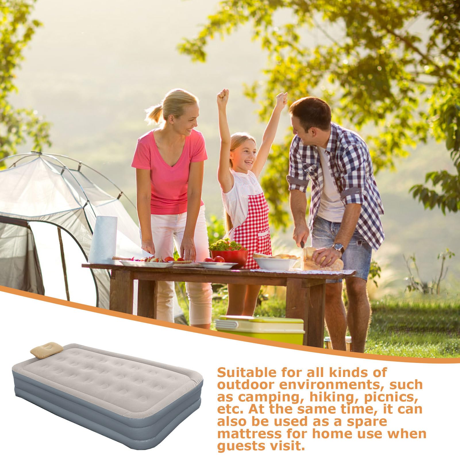 Matelas Gonflable Matelas De Sol Pneumatique Portable Une Place