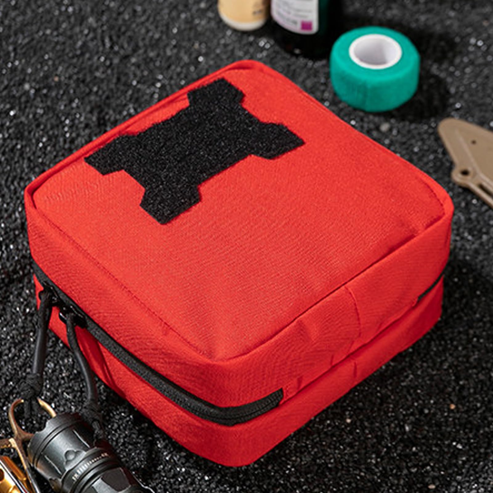 MOLLE IFAK-Tasche, Taktische Erste-Hilfe-Tasche, EMT-Mehrzwecktasche für Trauma-Kits, Outdoor-Notfallausrüstung