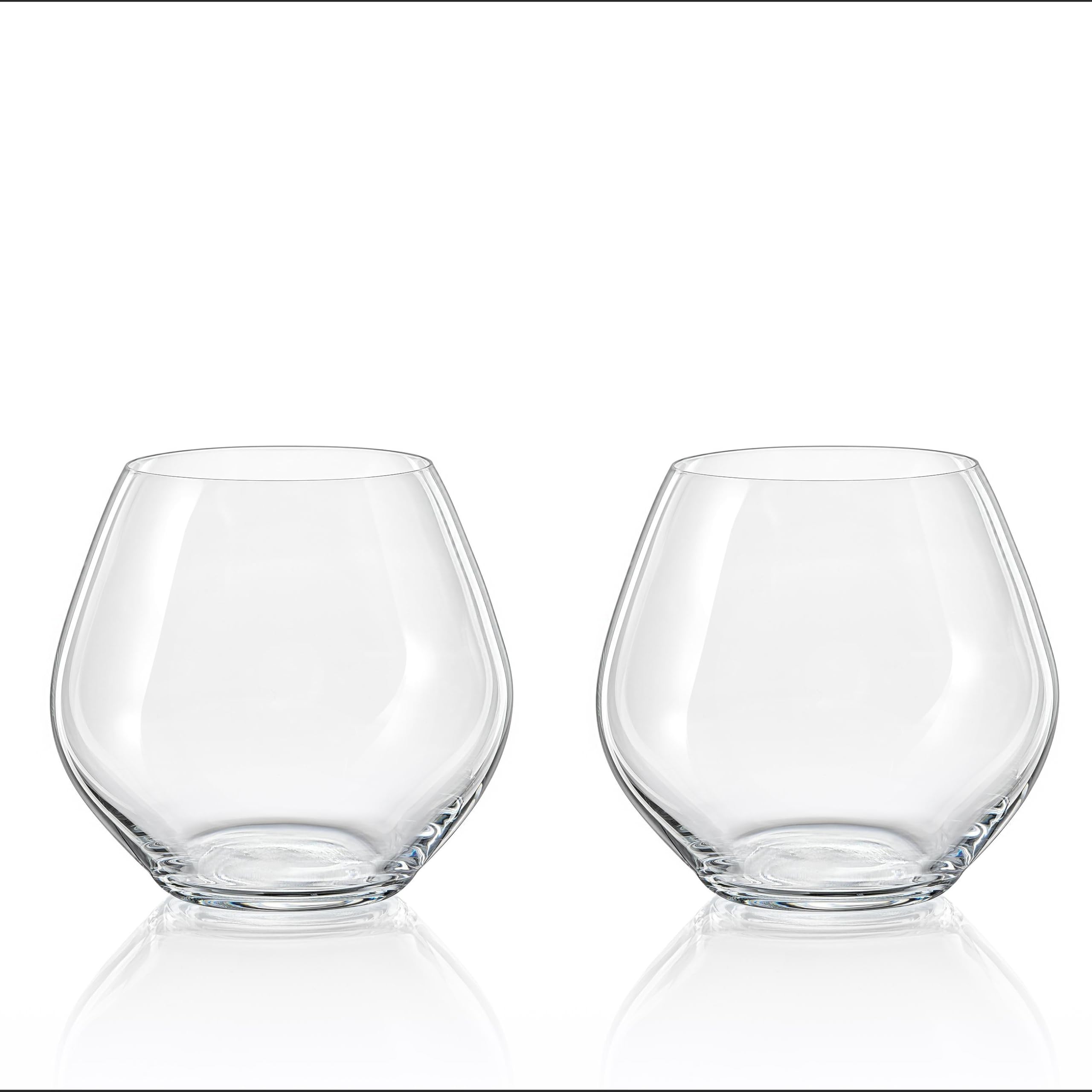Amazon | ボヘミアングラス ステムレスワイングラス 440ml アモロッソ