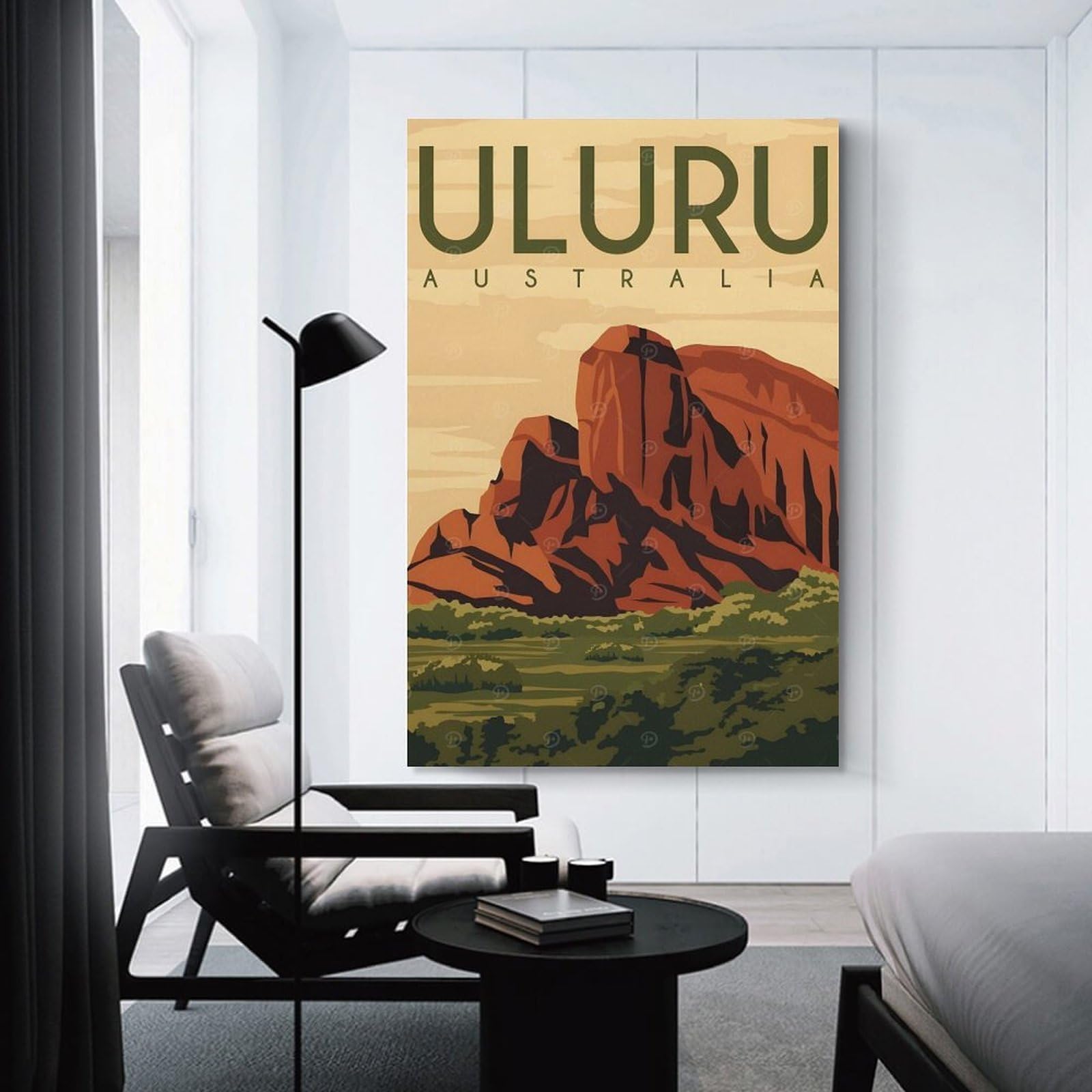 Junmoney Uluru Australia Travel (2) Decorative Wall Artwork 20x30inch(50x75cm), for New Homes, Bedrooms Or Workspaces, A Wall Art Gift for Fresh Interiors