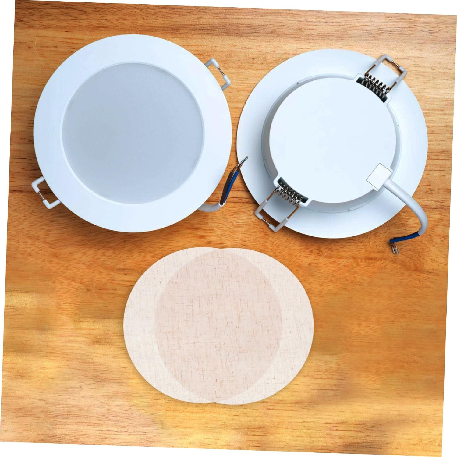 2pcs Heat Resistant Downlight Diffuser Soft Light Lampshade for Rooms Safe Ceiling Light Cover for Nursery Easy Installation Modern Design