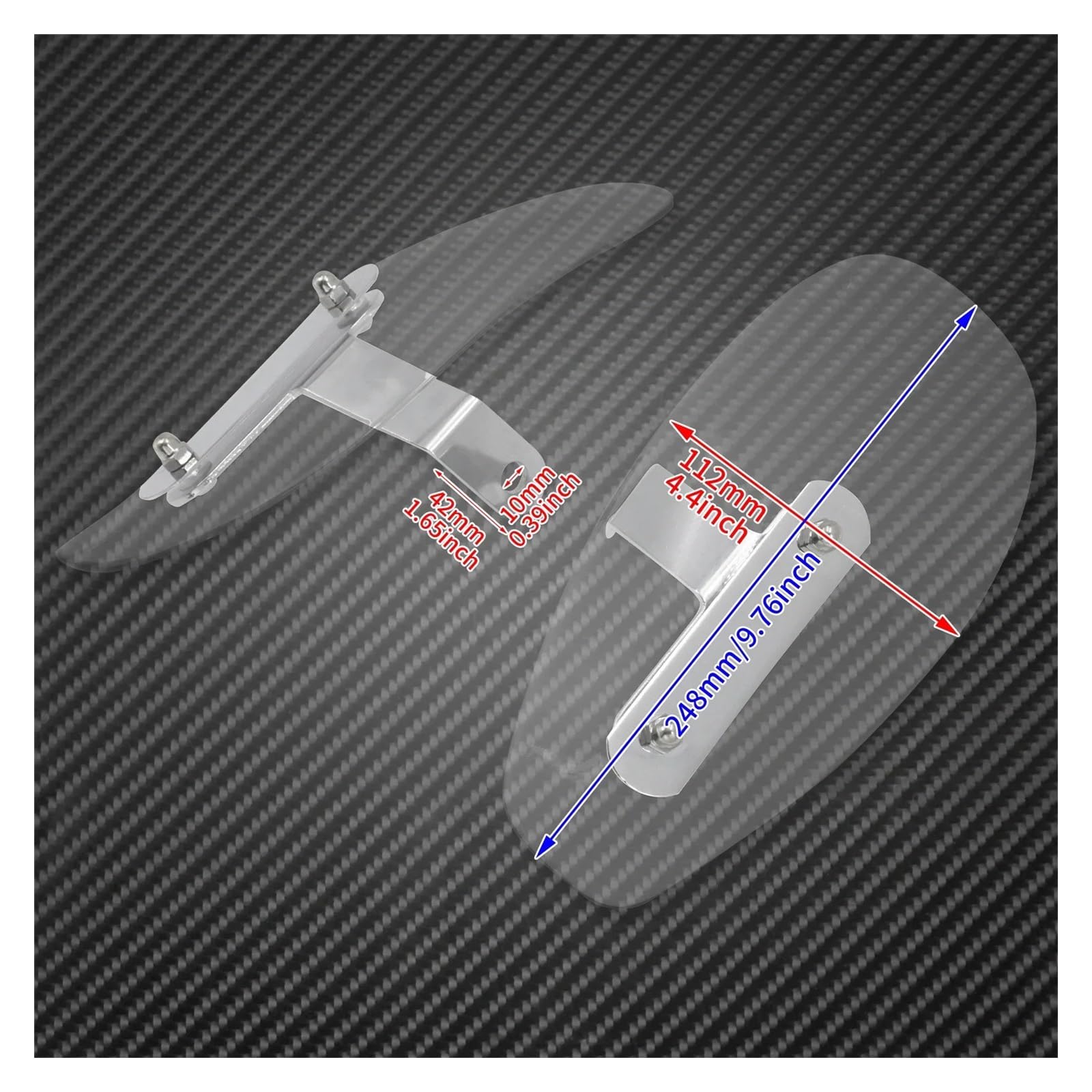 Garde-Main Moto Protège-Mains de Moto, Pare-Brise, déflecteur de Vent Transparent pour Ha&rley Touring Sportster Dyna Softail pour Ya&MAHA