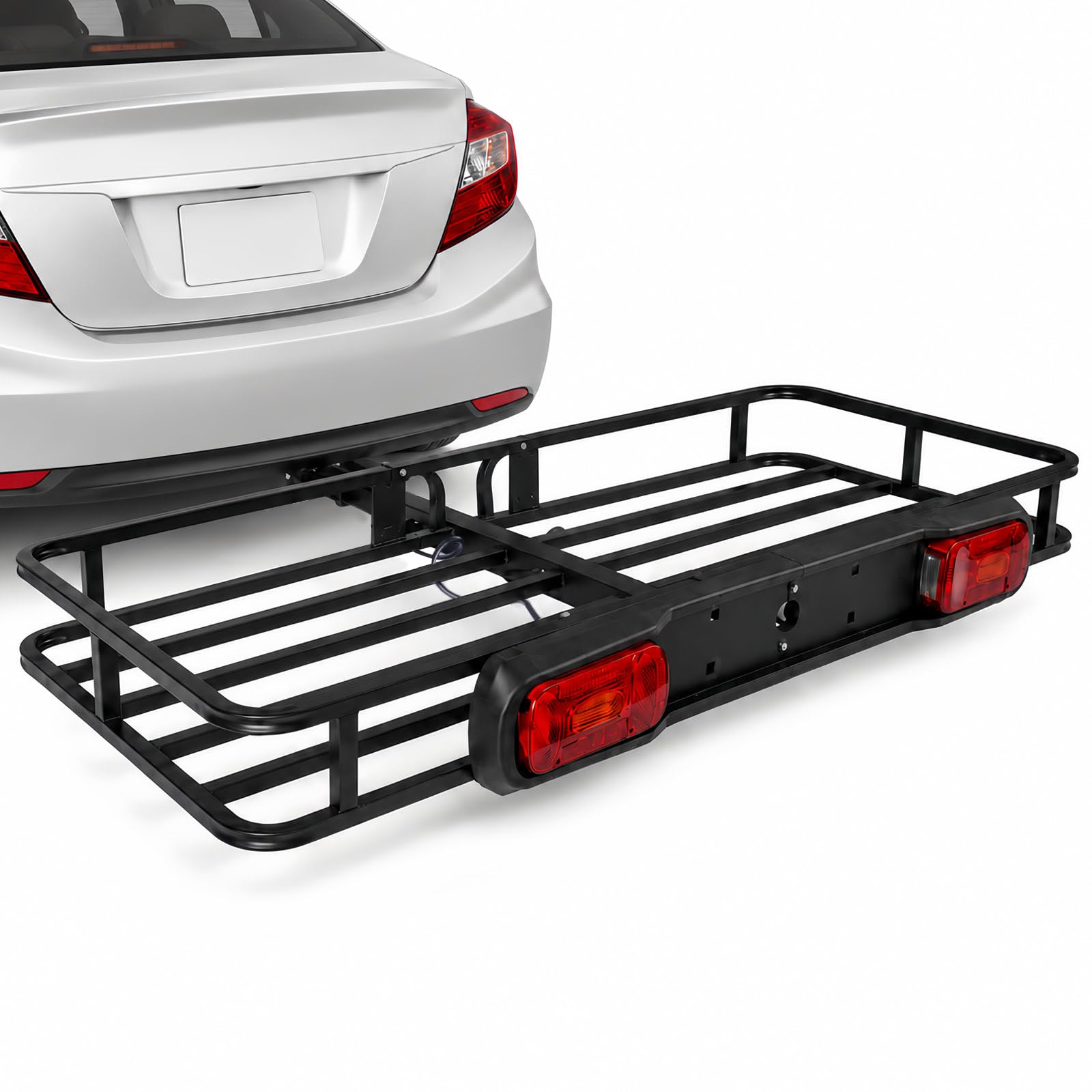 Heckträger für Anhängerkupplung 152x61x15cm mit das Rücklicht,Wildträger Heckträger mit Montagekupplung,Suitable for Tow Hitch (Anhängerkupplung),Einsetzbar in ATV, PKW, SUV.Hoflader
