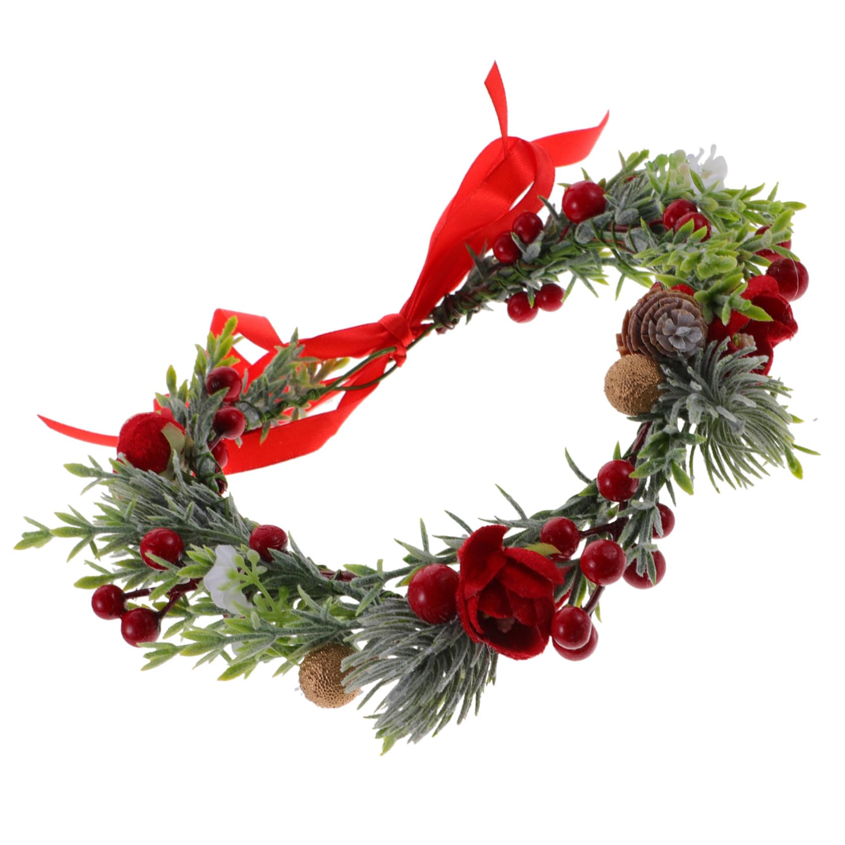 GALPADA 4stücke Künstlicher Blumenkranz Haarschmuck Mit Blättern Stilvolles Haarband Für Festivals Hochzeiten Und Kostüme Dekorative Krone Für Frauen Und Mädchen