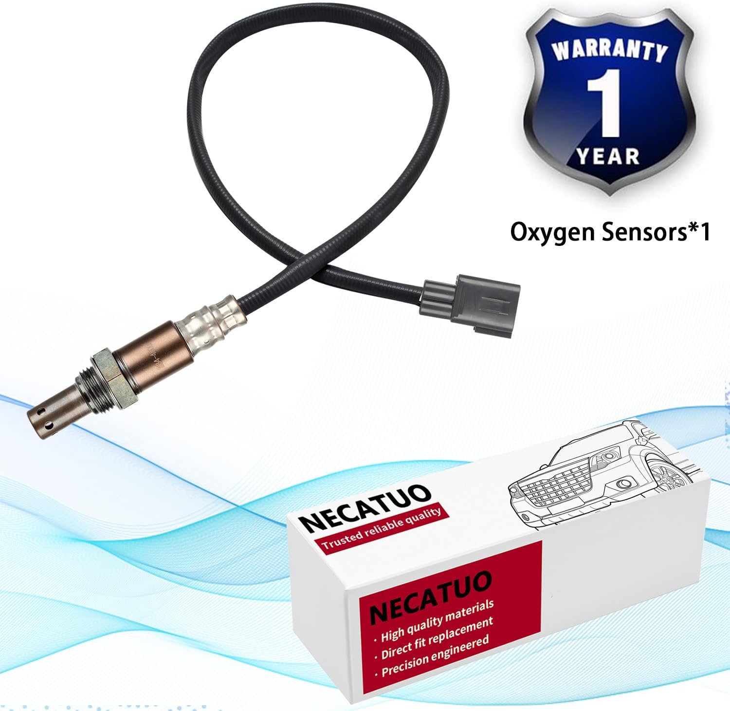 234-4800 Upstream O2 Oxygen Sensor (Set of 1) Heated Air Fuel Ratio Compatible with Toyota Corolla Matrix Pontiac Vibe 1.8L V4 for 89465-13030 5S4245