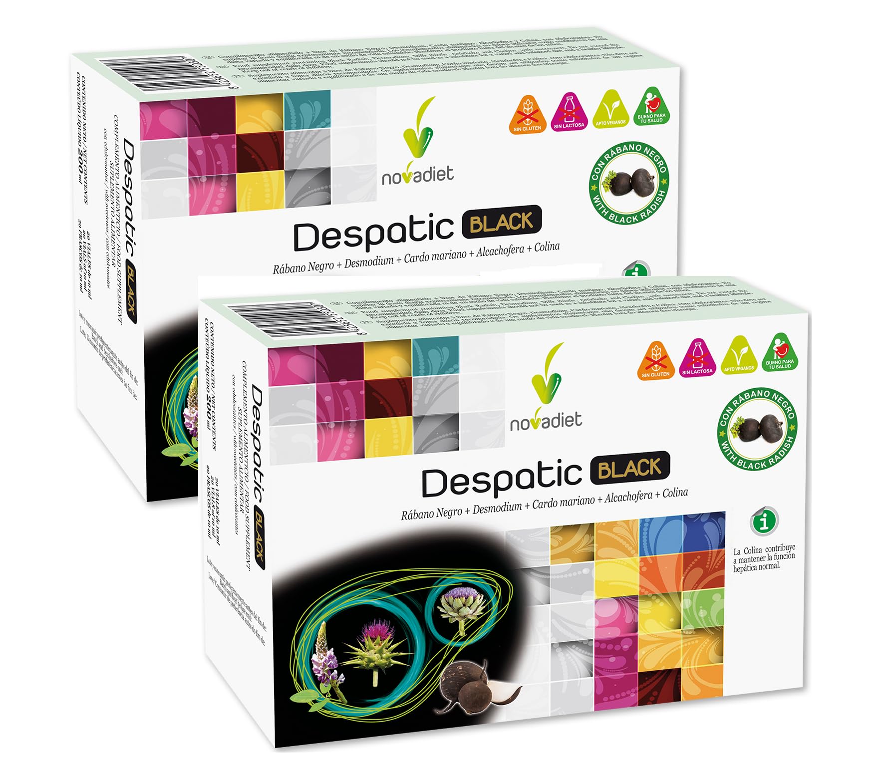 Pack 2 Unidades - Despatic Black 20 viales - Novadiet