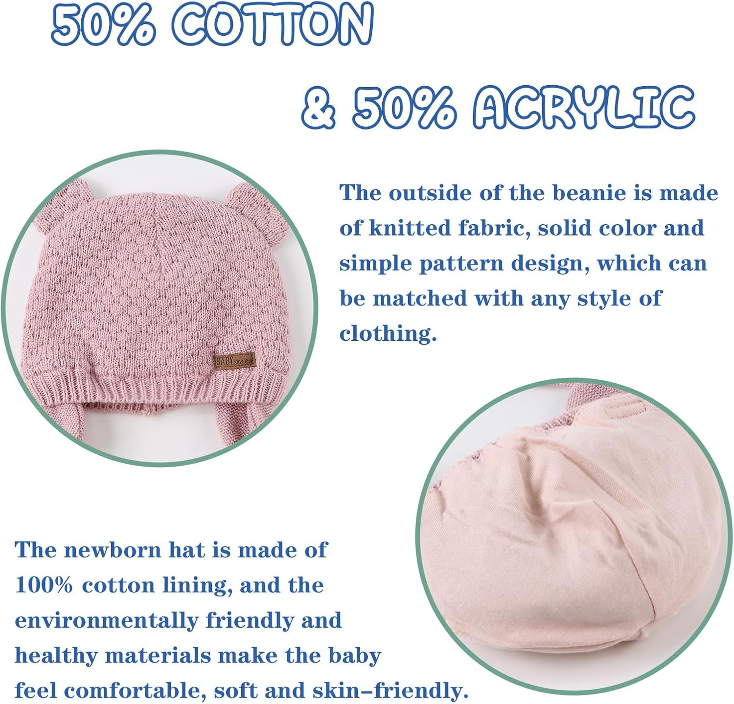 JANGANNSA Cute Knitted Boys Girls Christmas Beanie Warm Earflap Winter Hat Infant Toddler Baby Beanie 0-2Y - Image 5