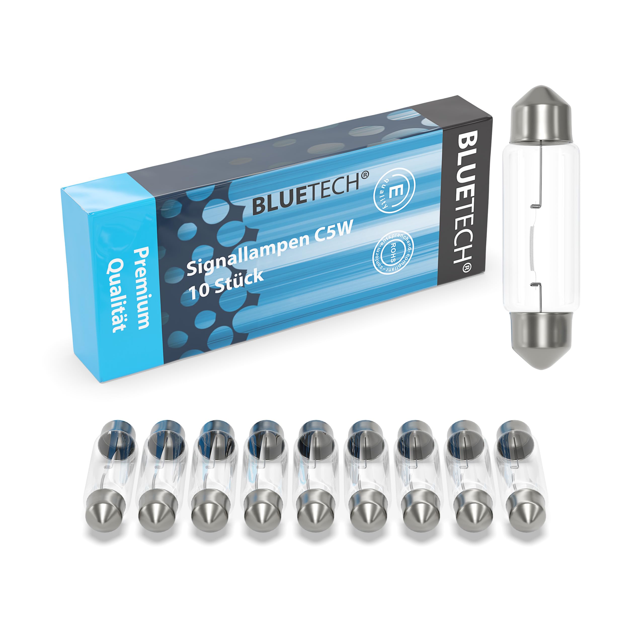 BLUETECH 110 STÜCK HOBBY SPARSET KFZ Beleuchtung Birne Auto Lampe Glühlampen LONGLIFE.Mit STVO Zulassung