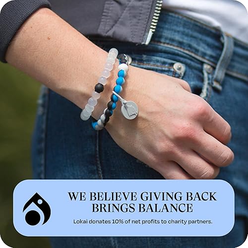 Miniatura 182 de Lokai NFL Football Collection - Pulseras de cuentas para hombres y mujeres, joyería de silicona, pulsera de moda para un ajuste cómodo