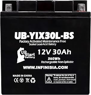 Replacement for YIX30L-BS Battery 12V 30AH SLA - Compatible with, 2014 Polaris Ranger, 2018 Polaris Rzr, 2010