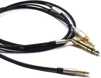 NewFantasia Replacement Audio Upgrade Cable Compatible with Denon AH-D600, AH-D7200, AH-D7100, AH-D9200, AH-D5200, Meze 99 Classics, Focal Elear Headphones Black 1.2meters/4ft