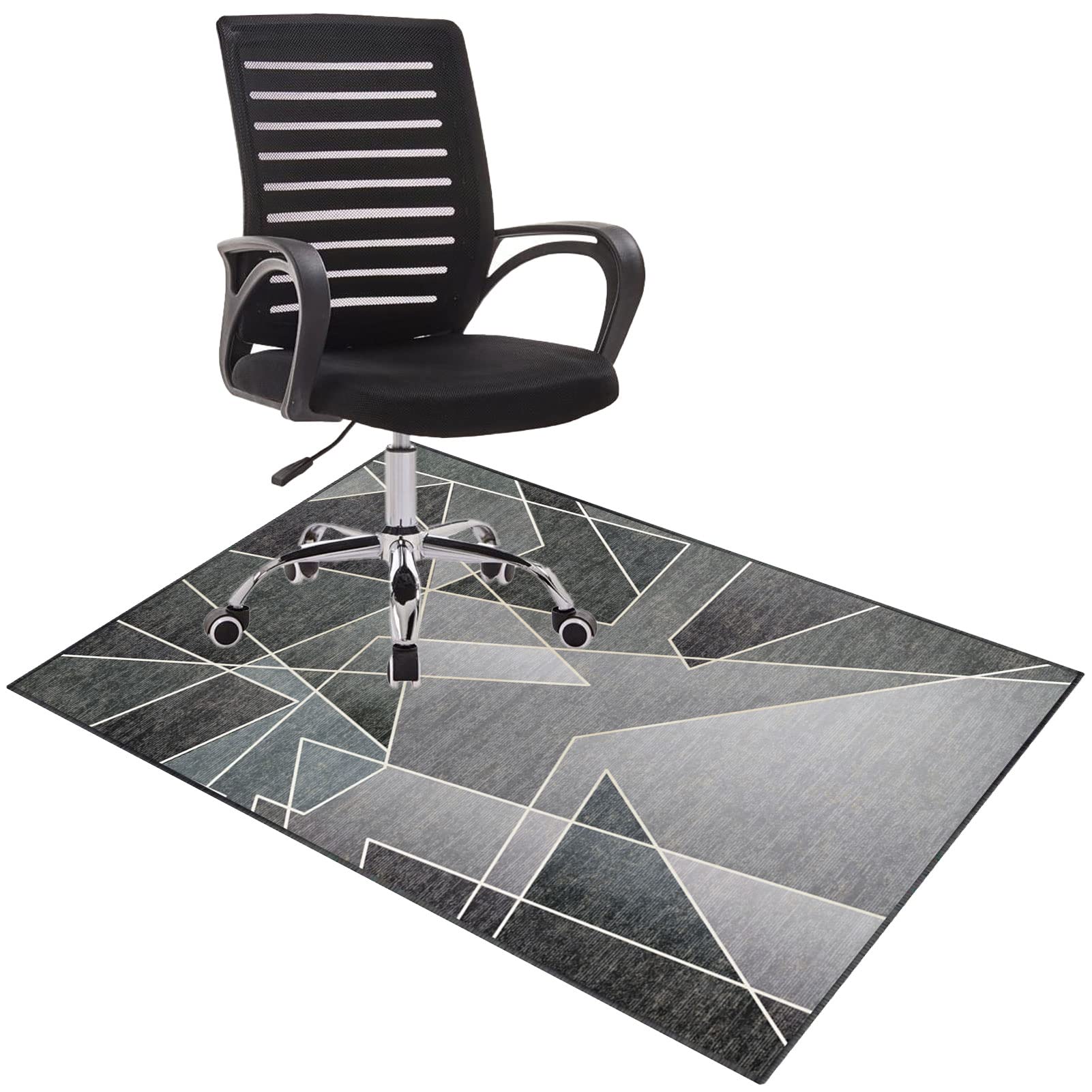 EYZO Office Chair Mat For Hardwood and Carpeted Floors - Protector Mat For Desk, Computer, Gaming Chairs - Anti-skidding 80 × 120 cm