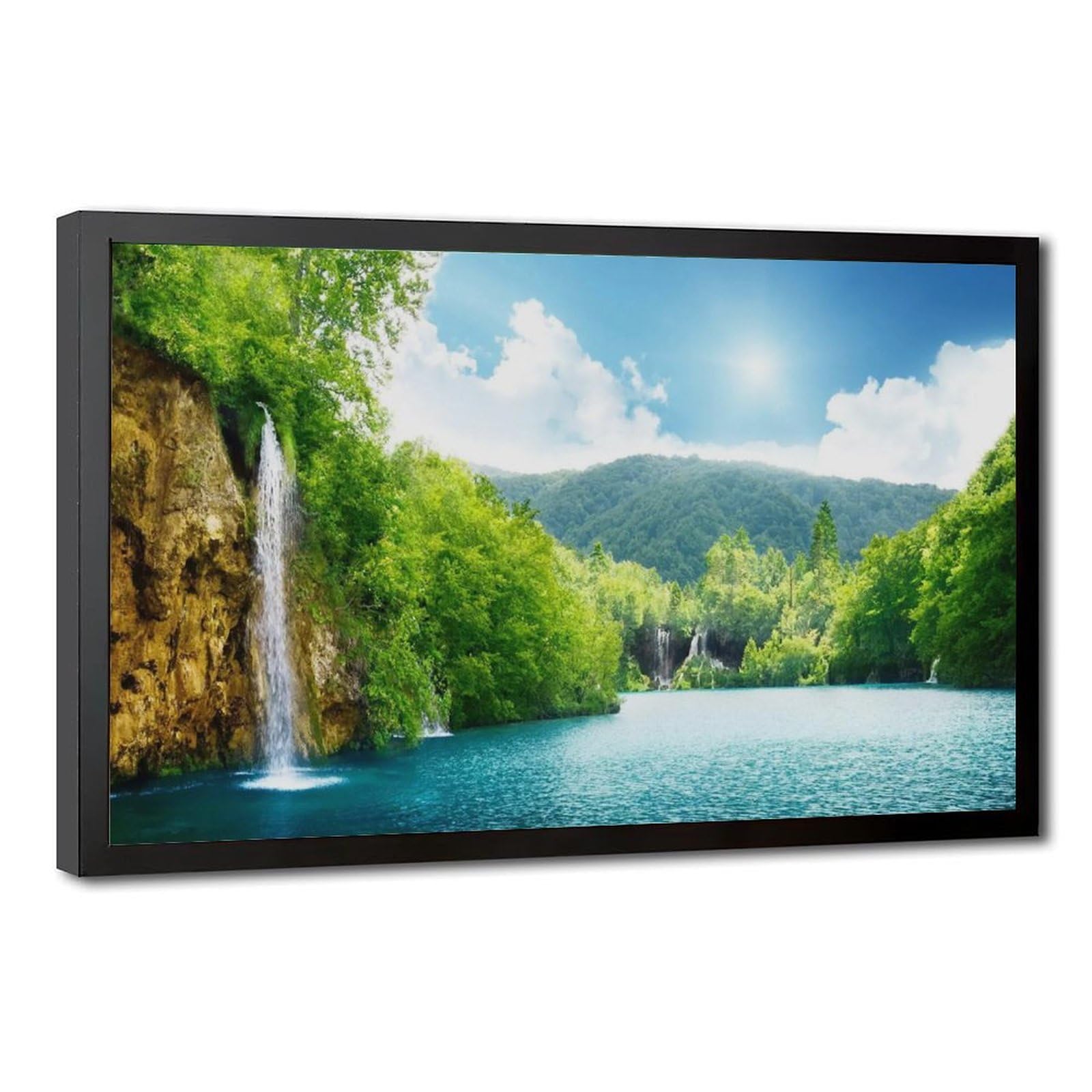 Bareronor Landscape And Deep Forest Poster Canvas Poster Bedroom Decor Landscape Office Room Decor Gift 12" L X 18" W