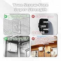 Vista 4 de SHIMIDO Cierrapuertas automático retráctil mejorado, instalación sin herramientas, potente tirador de 3.5 libras cierra las puertas completamente