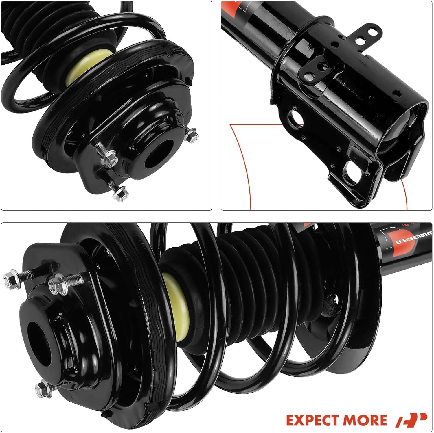 A-Premium Front Struts Compatible with Dodge Neon & Plymouth Neon, 1995-1999 - 2x Replacement Suspension Complete Strut Assembly Shock with Coil Spring