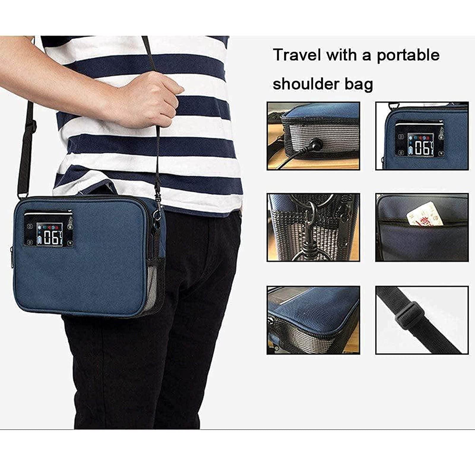 Estuche de Viaje para Enfriar insulina, Estuche refrigerado para Enfriar insulina, Estuche de Almacenamiento para diabéticos para medidor de glucosa, Caja de enfriamiento Constante