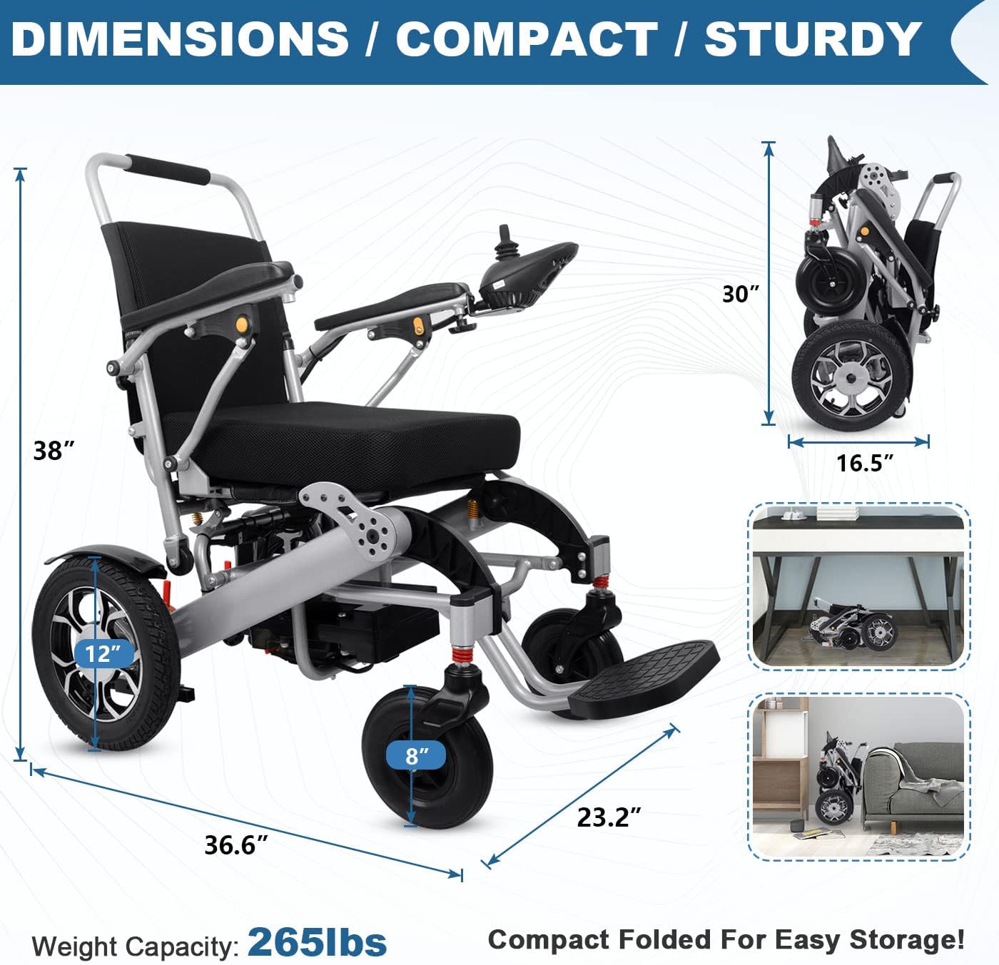 Buy EazinGo Electric Wheelchair Lightweight Foldable Power Mobility
