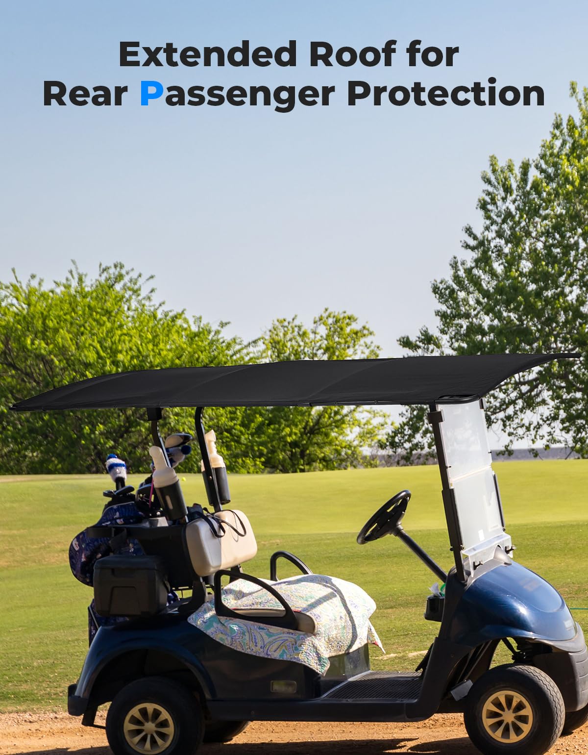 Kemimoto Bolsa De Almacenamiento Para Carrito De Golf Compatible Con EZGO RXV, S