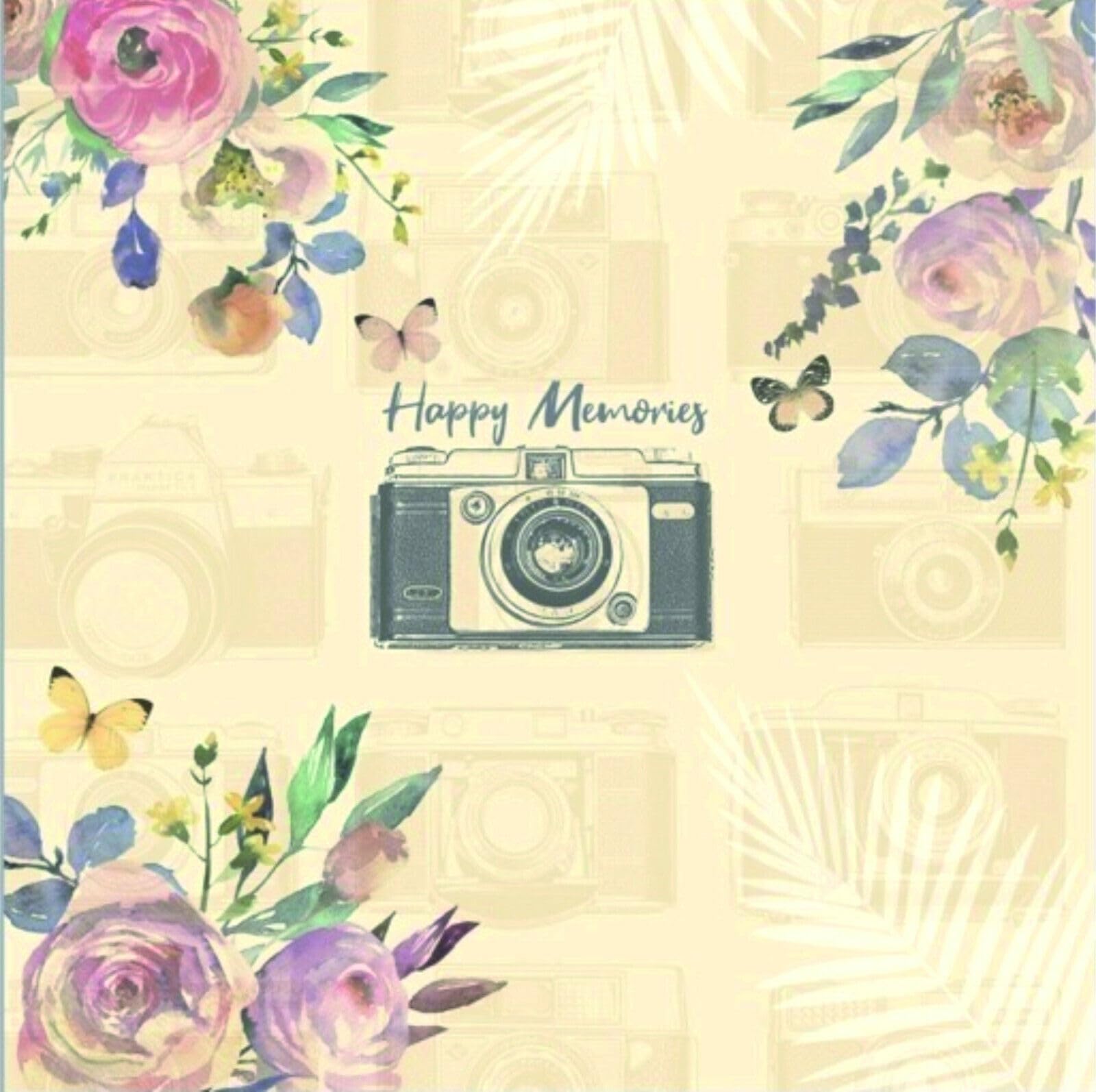 SKYTE® Photo Album Slip in Memo Pockets Holds 200 Photographs Family, 4 x 6 inch - Vintage Cream