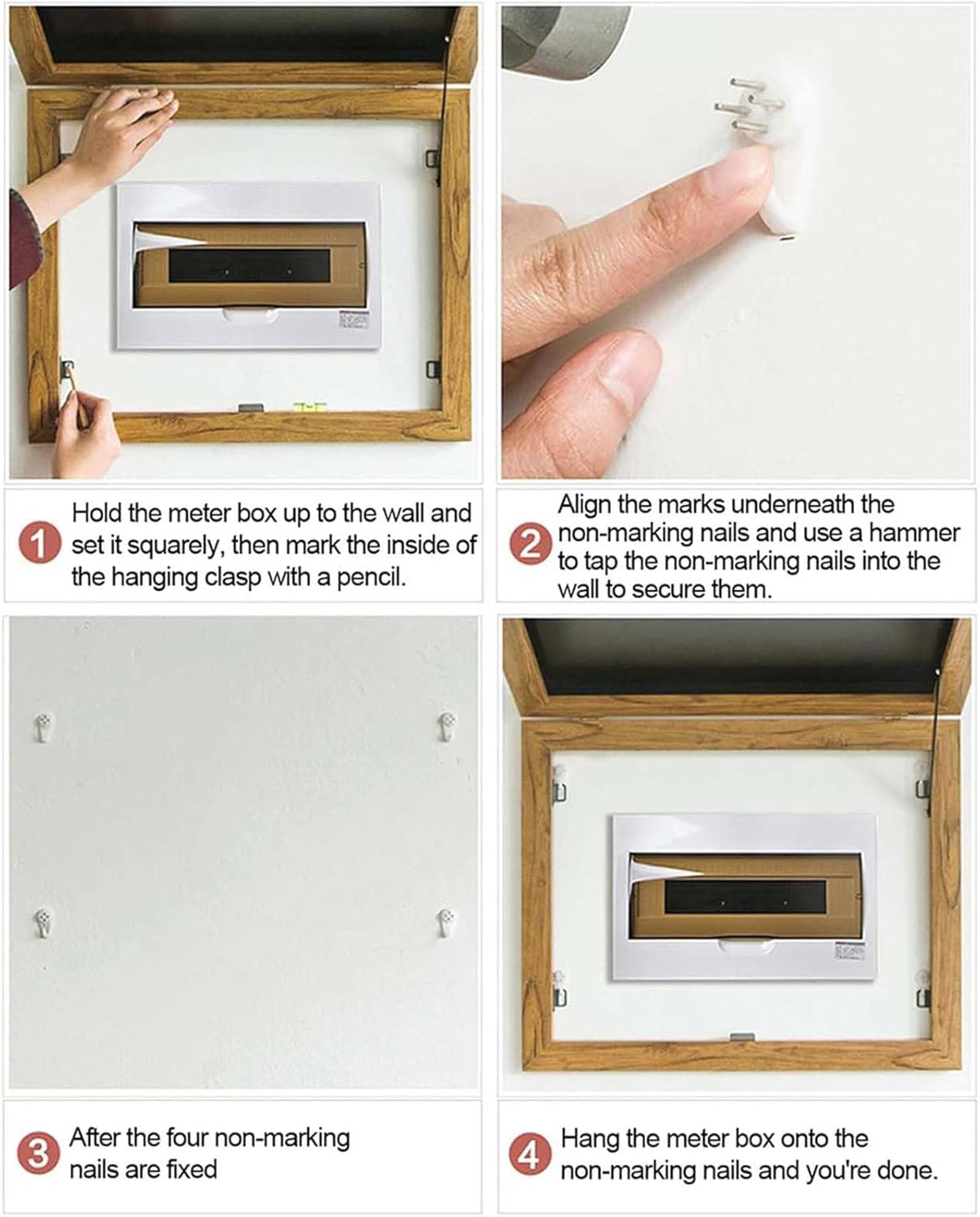 Armario decorativo para caja de fusibles para uso en interiores, cubierta de medidor eléctrico para paneles eléctricos, obra de arte elegante para caja de distribución, 40 x 30 cm