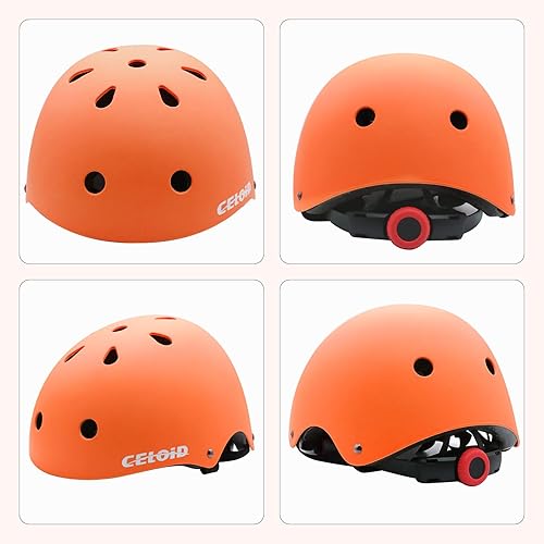 Miniatura 135 de Casco de bicicleta para niños, cascos de patineta para niños de 2 a 3 a 5 a 8 a 14 años, ajustable, multideporte, bicicleta, patinaje, fútbol, Negro