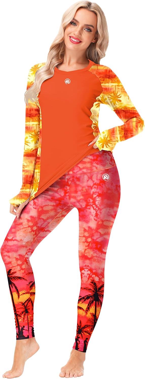 AOBUTE Women Swim Pants UPF 50+ Rash Guard Pants High Waisted Swimming Leggings