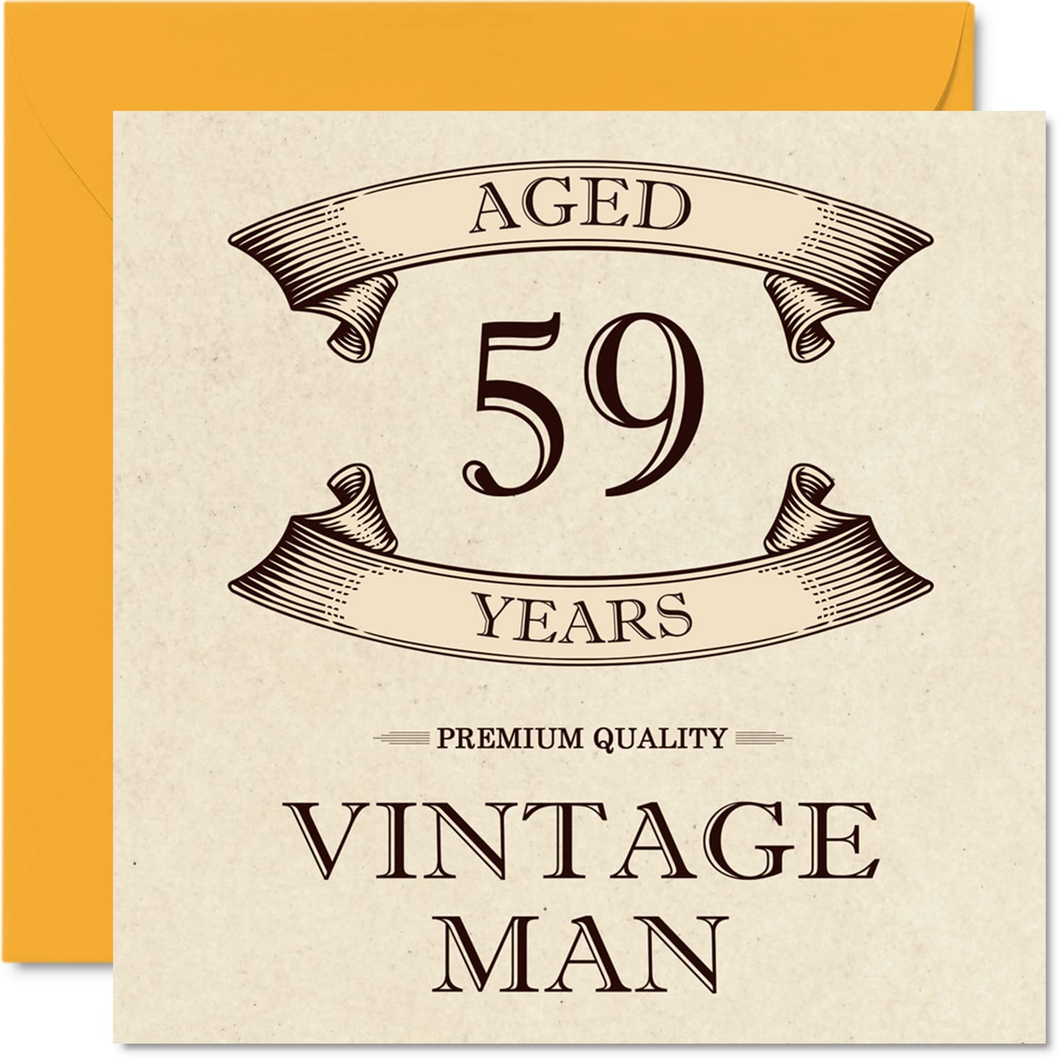 Amazon | Stuff4 ヴィンテージ59歳の誕生日カード 59歳 男性 | 楽しい