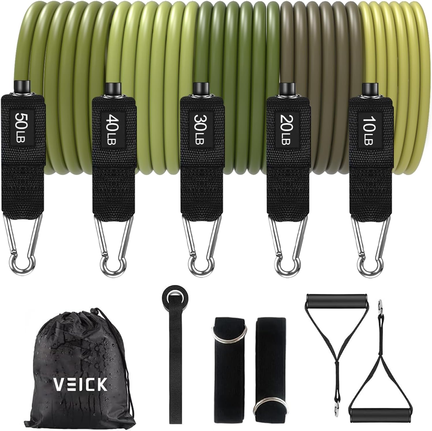 VEICK Resistance Bands: Your Home Gym with Handles