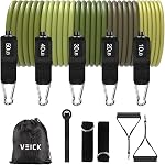VEICK Bandes de résistance, bandes d'entraînement, bandes de résistance pour travailler avec des poignées pour les hommes et les femmes, bandes exercisantes pour les poids de fitness travailler à la maison