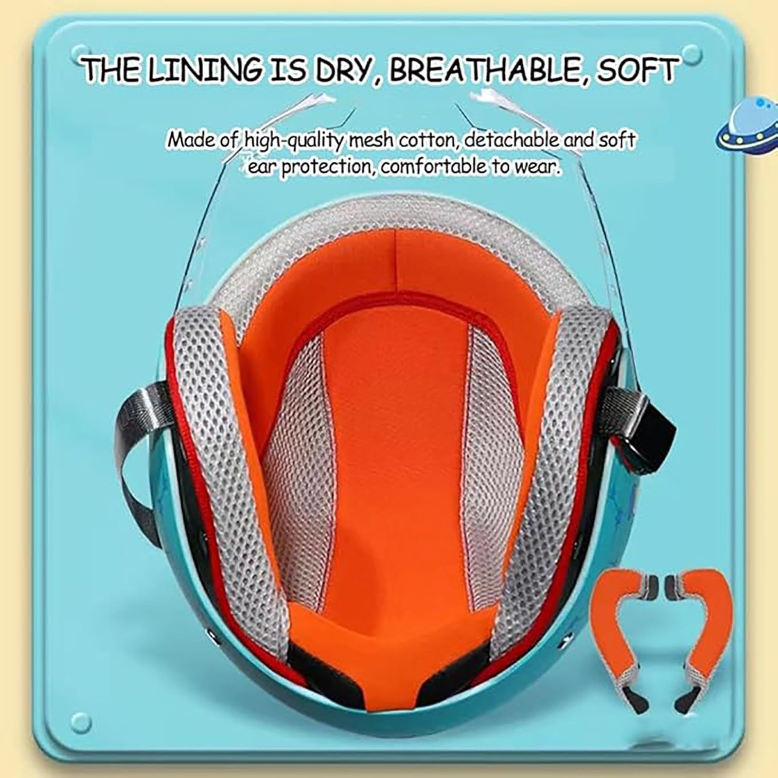 Casco Da Bicicletta Per Bambini, Casco Da Moto Per Bambini, Casco Da Scooter Per Bambini Con Visiera Antigraffio, Per Bambini 48-56 Cm E,48-55cm