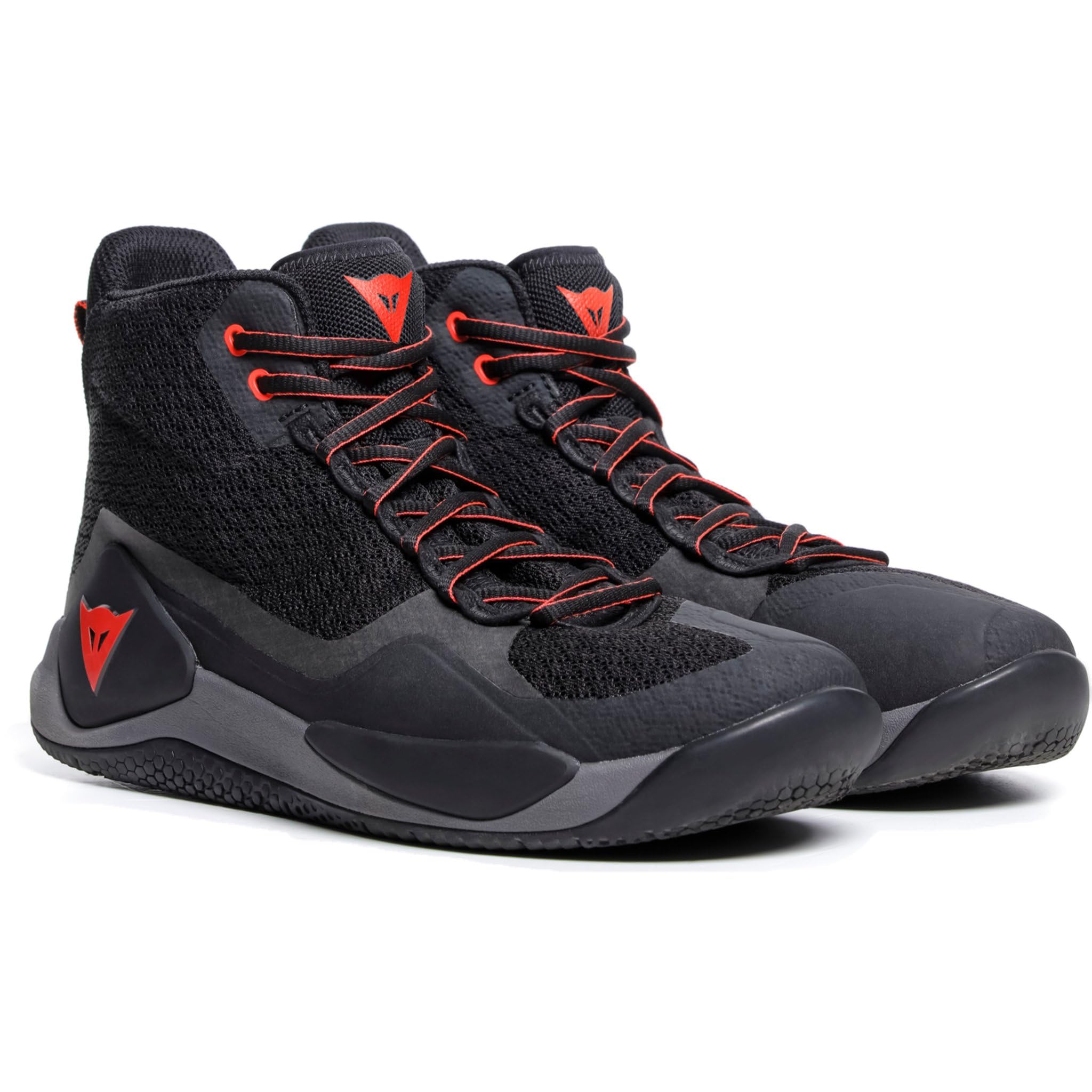 Dainese Men's Black/Red Fluo - Atipica Air 2 - Textile - 41