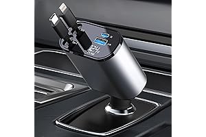 Retractable Car Charger with 100W: Fast and Flexible Charging