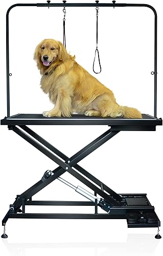 SHELANDY Mesa de aseo para perros para mascotas eléctrica y resistente...