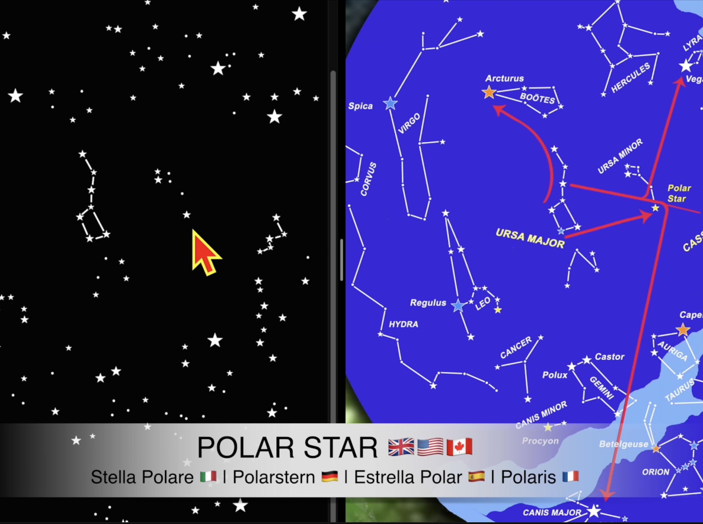 Alcrea CIELO Exacto 540 Estrellas fluorescentes techo mapa español plantilla 2m2 luna juego educativo decorativo