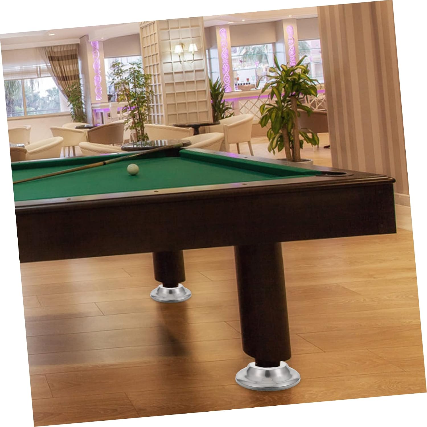 jojofuny 4sets Adjustable Table Leg Levelers Heavy-Duty Floor Pads for Foosball and Billiard Tables of Foot Adjustment Cushions for Home Office and Workshop Use