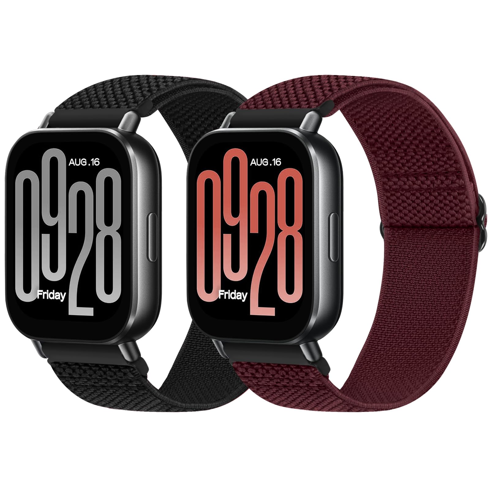 Bands Compatible with Xiaomi Redmi Watch 5 Active/Redmi Watch 5 Lite, Comfortable Adjustable Sport Replacement Wristband with Elastic Solo Loop Strap for Redmi Watch 5 Active/Redmi Watch 5Lite